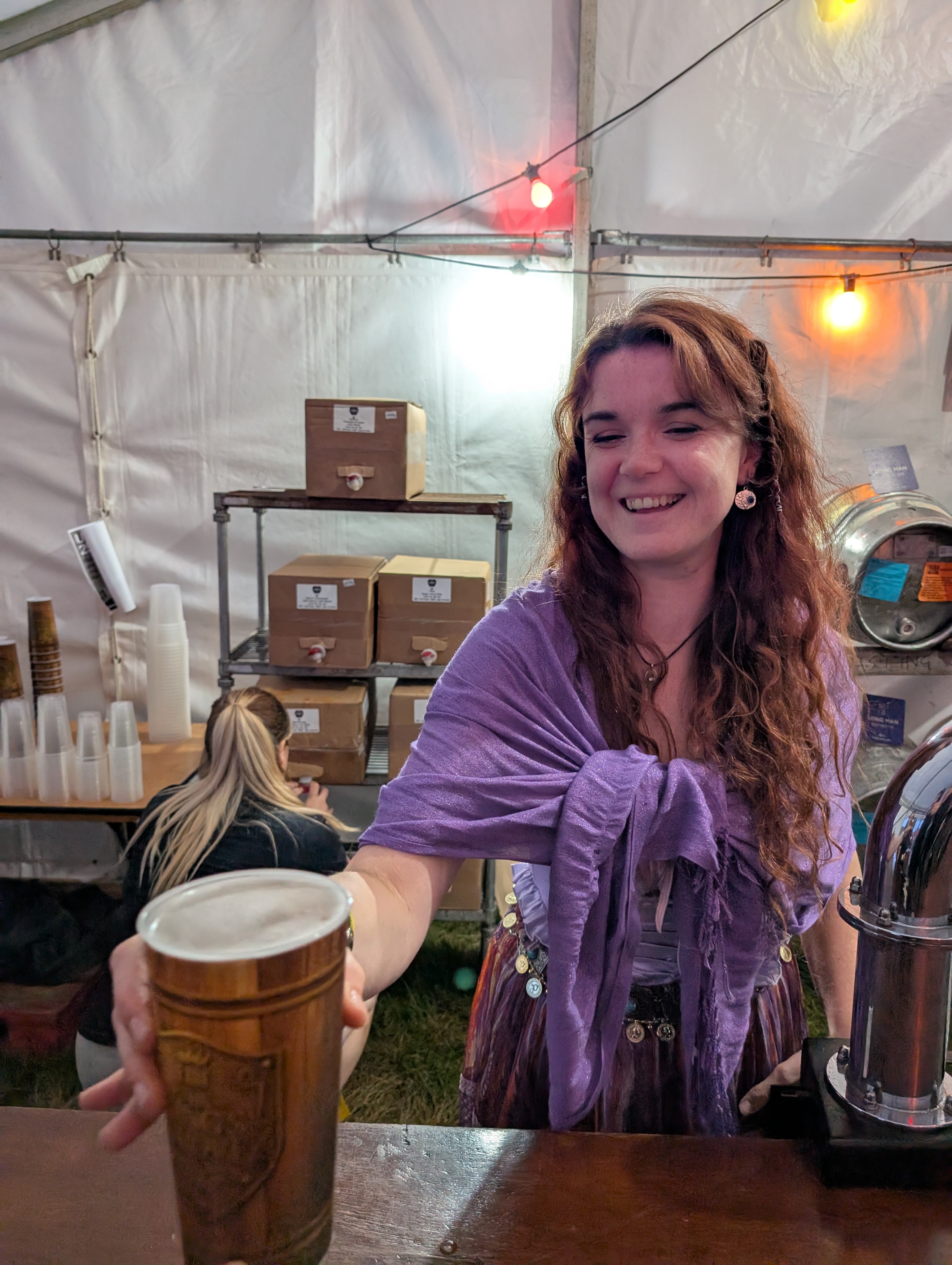 Performer and character photo