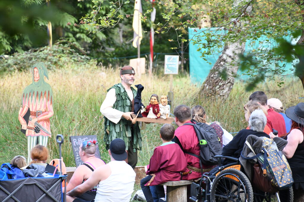 Performer and character photo