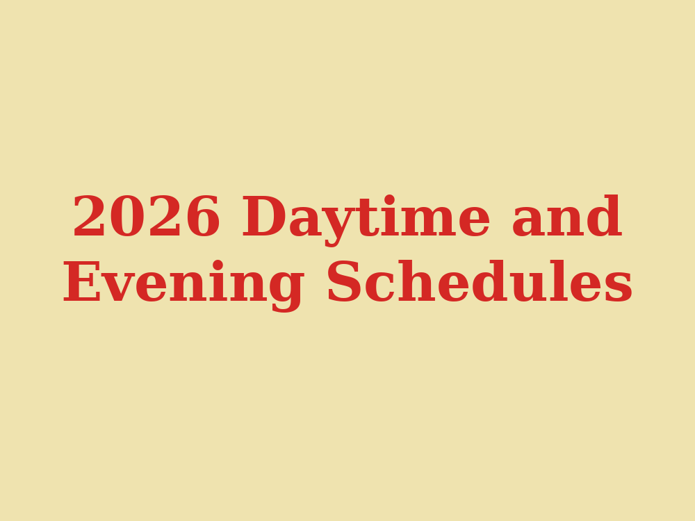 Festival schedule at EMF - King's Grove
